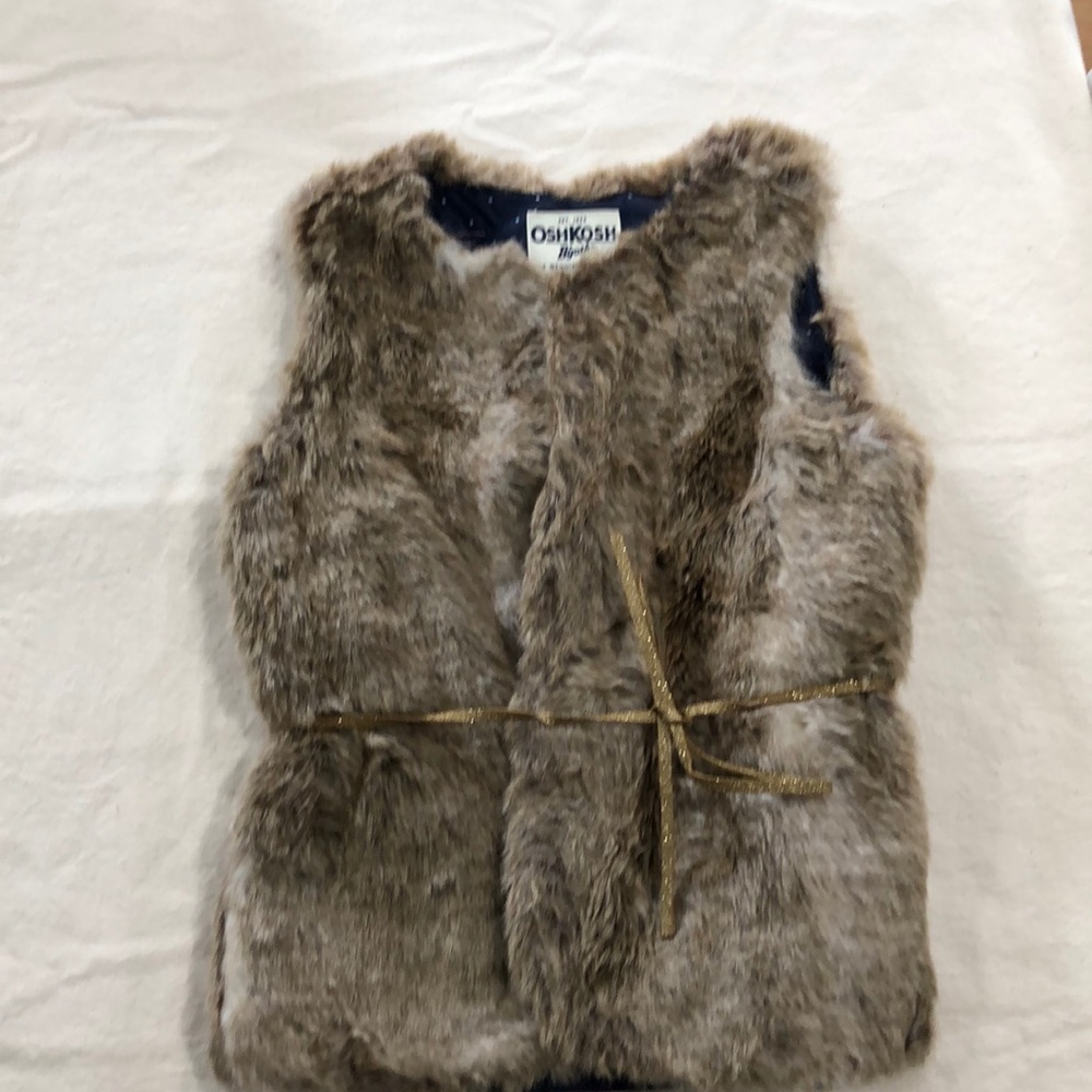 Faux fur vest